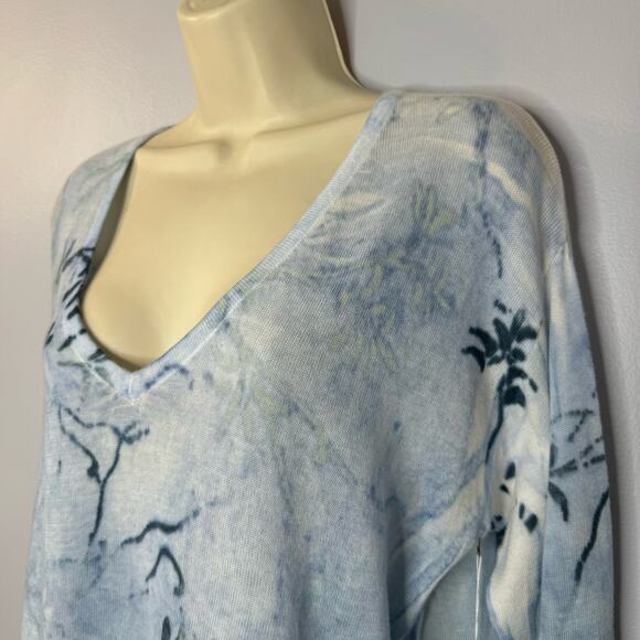 Ma+ch Marika Charles Women’s V Neck Cotton Sweater Top Lightweight Sz 3 L - Picture 9 of 13